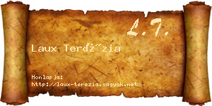 Laux Terézia névjegykártya