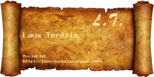 Laux Terézia névjegykártya